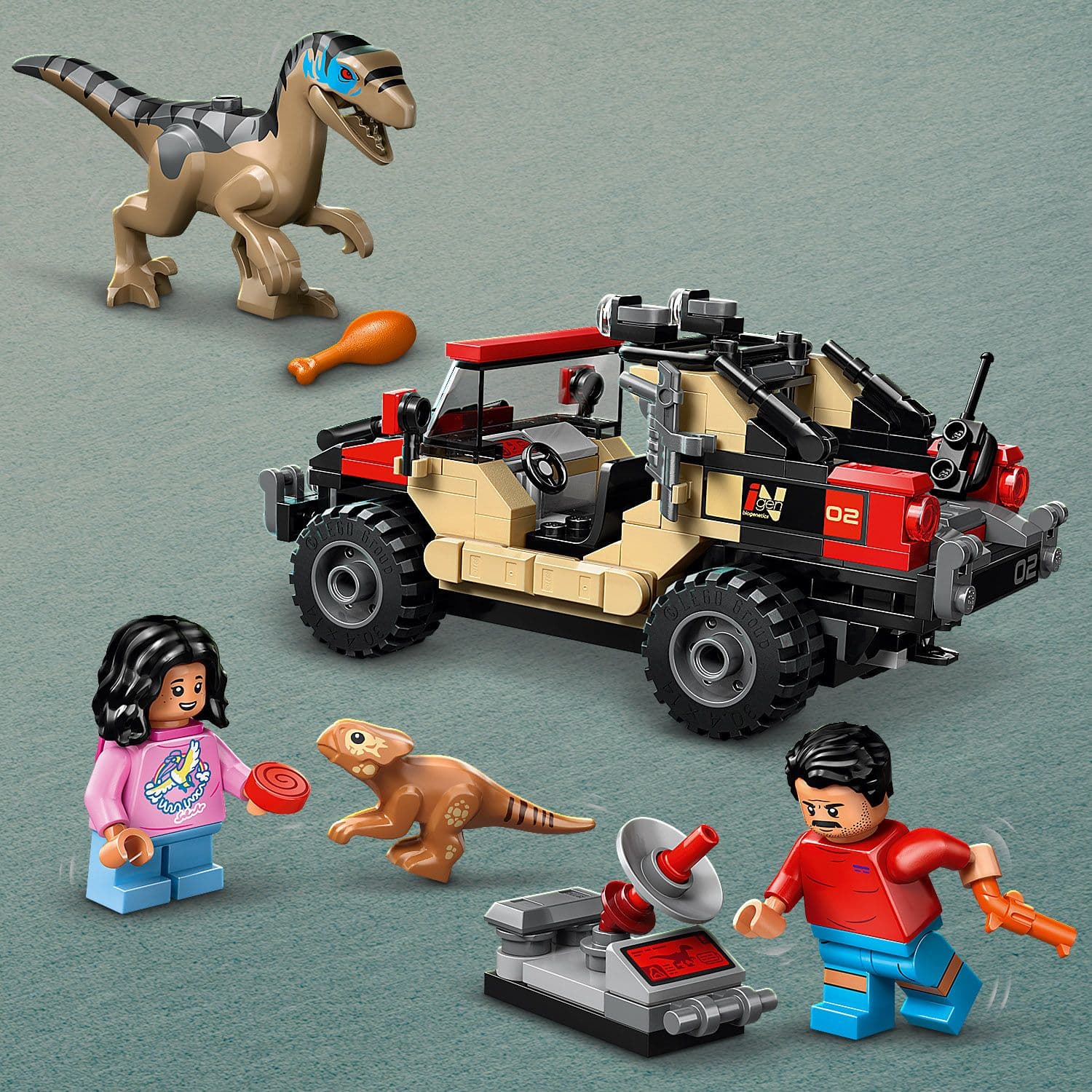 Lego Rapter Coloring Lego Jurassic World 76972 Raptor Off-Road Escape for Ages 6 and Up ...
