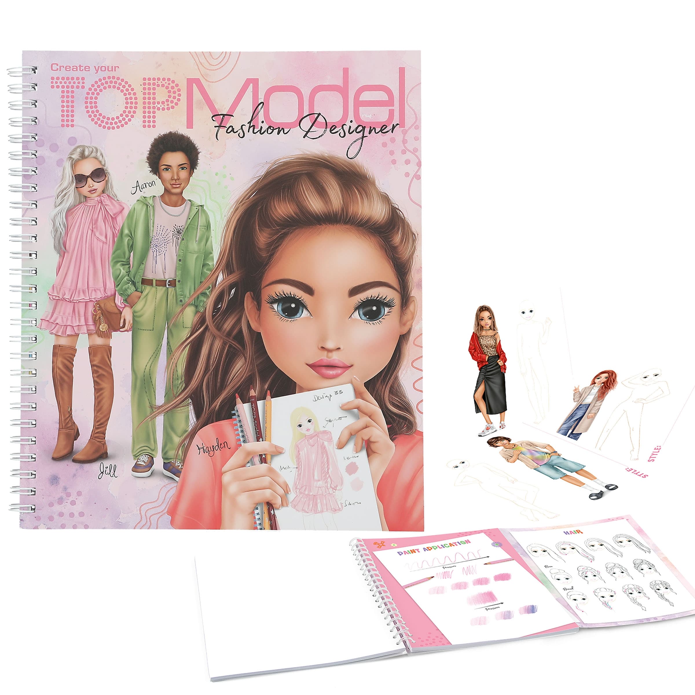 Top Model Code Books TOPModel Fashion Designer Create Your TOPModel Colouring Book Ages 6 ...