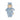 Kaloo 24cm Baby Linen Blue Fabric Soft Doll Suitable for Newborns