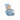 Kaloo 24cm Baby Linen Blue Fabric Soft Doll Suitable for Newborns