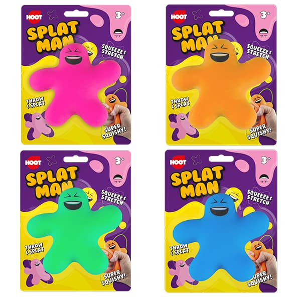 Man Splat Splat Man Squishy and Stretchy Sensory Toy for Children Ages 3 and Up ...