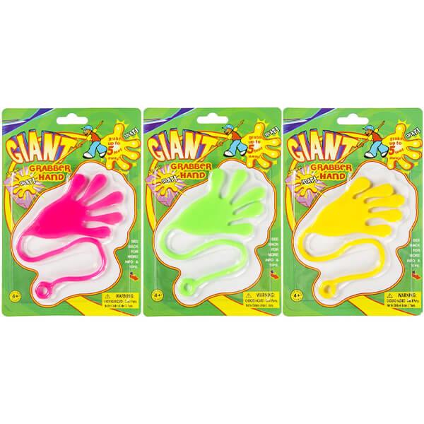 Children's Giant Sticky Grabber Hand Toy in Assorted Colours ...