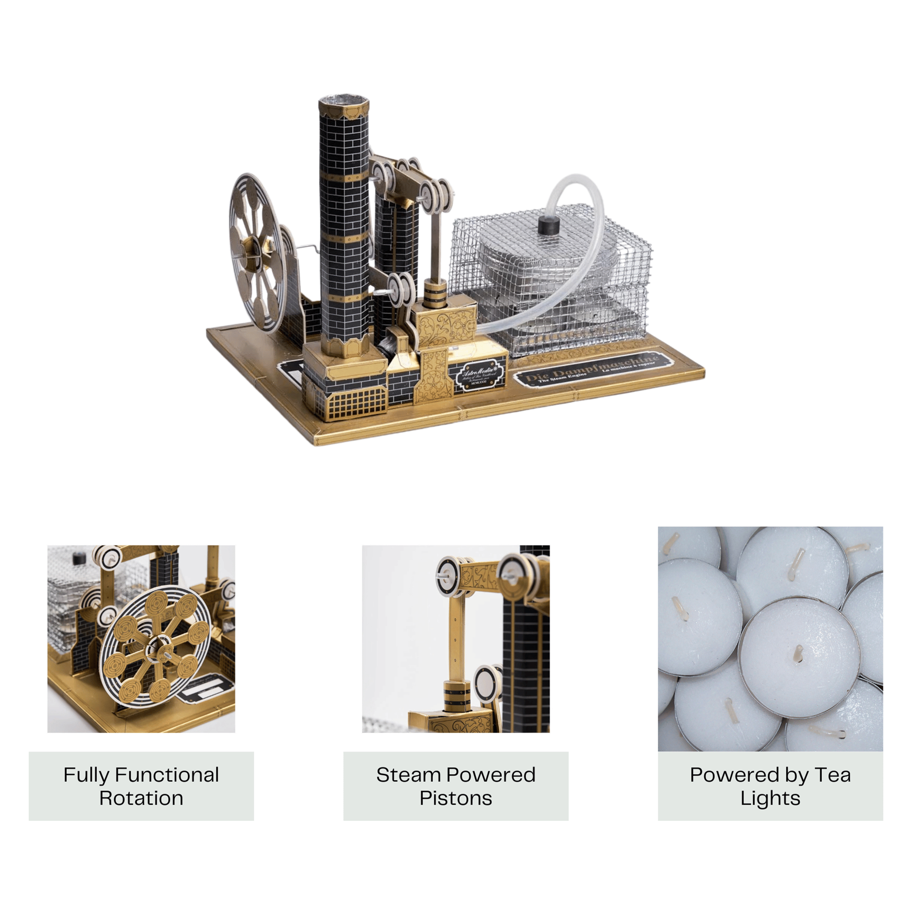 Steam Engine Science Astromedia Build a Functioning Steam Engine Science Kit for Ages 16 ...