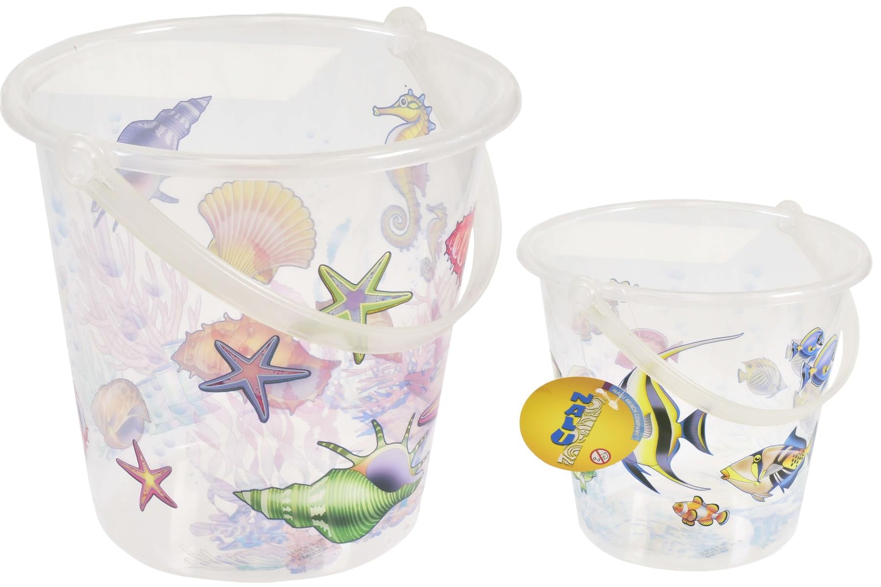 Children's Transparent Bucket with Sealife Print (single) – Curious Minds