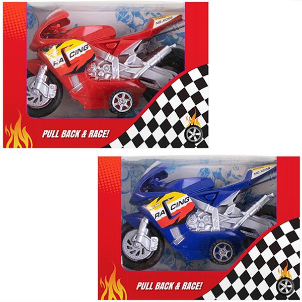 Hoot Pull-Back Motorcycle Kids Model