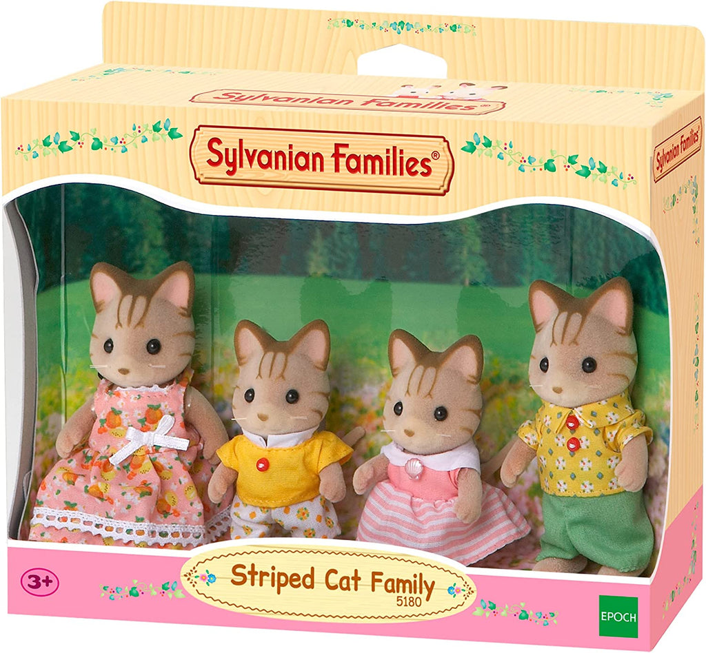 Sylvanian Families Striped Cat Family - CuriousMinds.co.uk