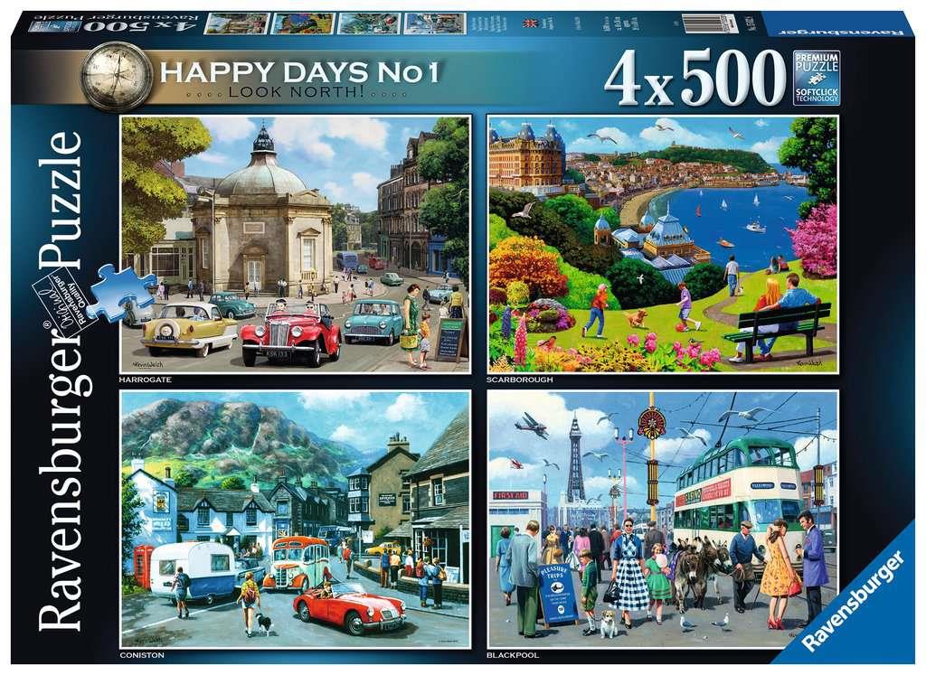 Ravensburger 15032 Happy Days No. 1 4 x 500 Piece Jigsaw Puzzle - CuriousMinds.co.uk