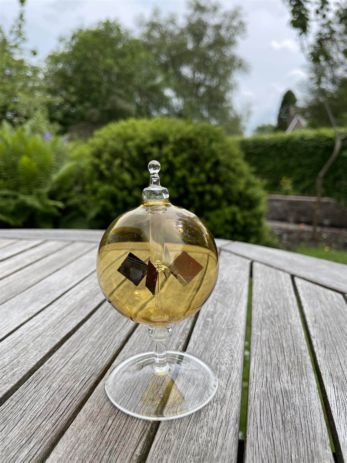 Solar Crooks Radiometer Crooke's Solar Radiometer, Short Clear Stem, Amber Globe – Curious Minds