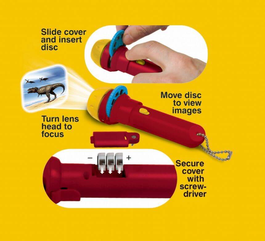 Dinosaur Torch and Projector - CuriousMinds.co.uk
