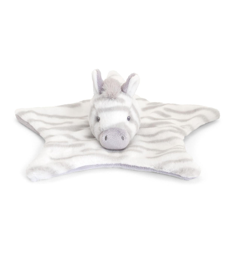 Keeleco Baby Cuddle Zebra Blanket 32cm - CuriousMinds.co.uk