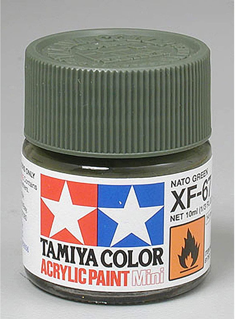 Tamiya Acrylic Mini XF-67 Nato Green Paint - CuriousMinds.co.uk
