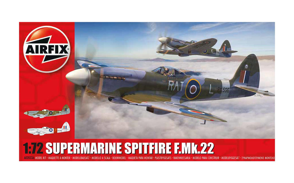 Airfix 1/72 Supermarine Spitfire F.22 (A02033A) - CuriousMinds.co.uk