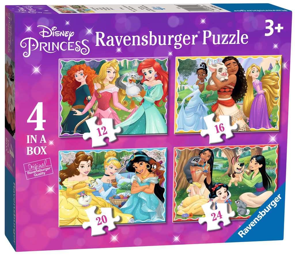 Ravensburger Disney Princess 4 In A Box Jigsaw Puzzle - CuriousMinds.co.uk