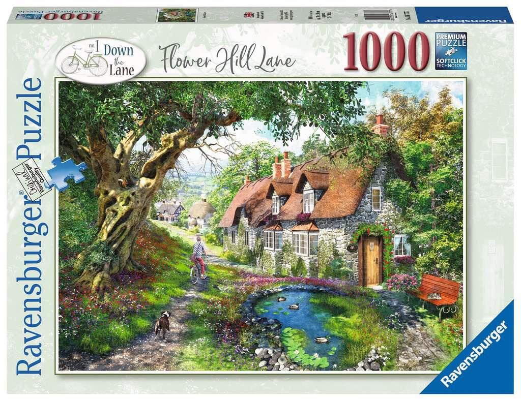Ravensburger 16777 Flower Hill Lane 1000 Piece Jigsaw Puzzle - CuriousMinds.co.uk