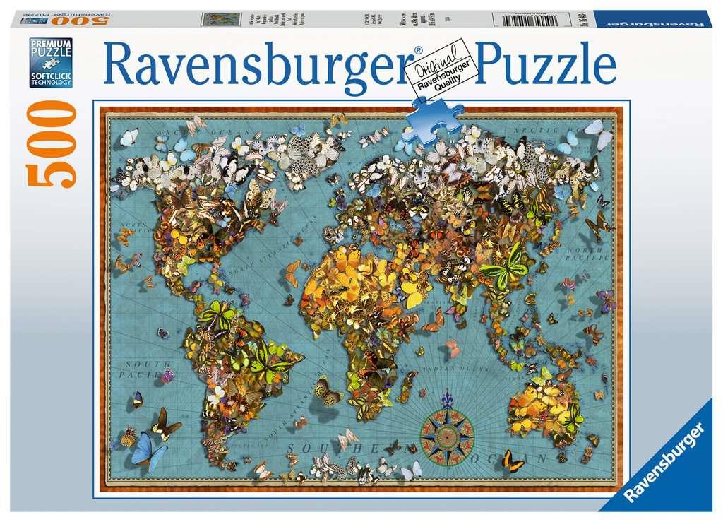 Ravensburger 15043 World of Butterflies 500 piece puzzle - CuriousMinds.co.uk