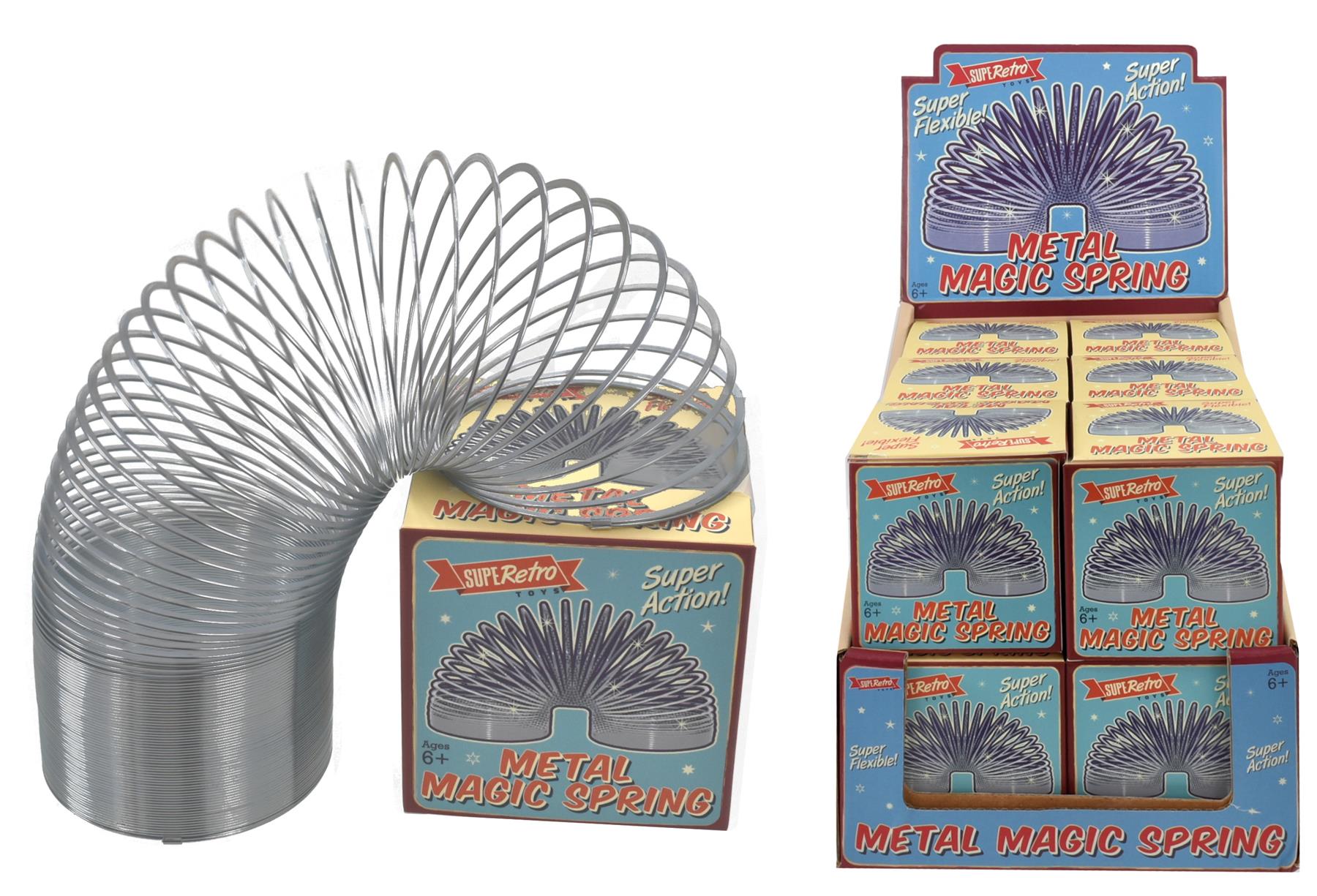 Button Spring Toy Children's Classic Metal Slinky Spring Retro Toy – Curious Minds