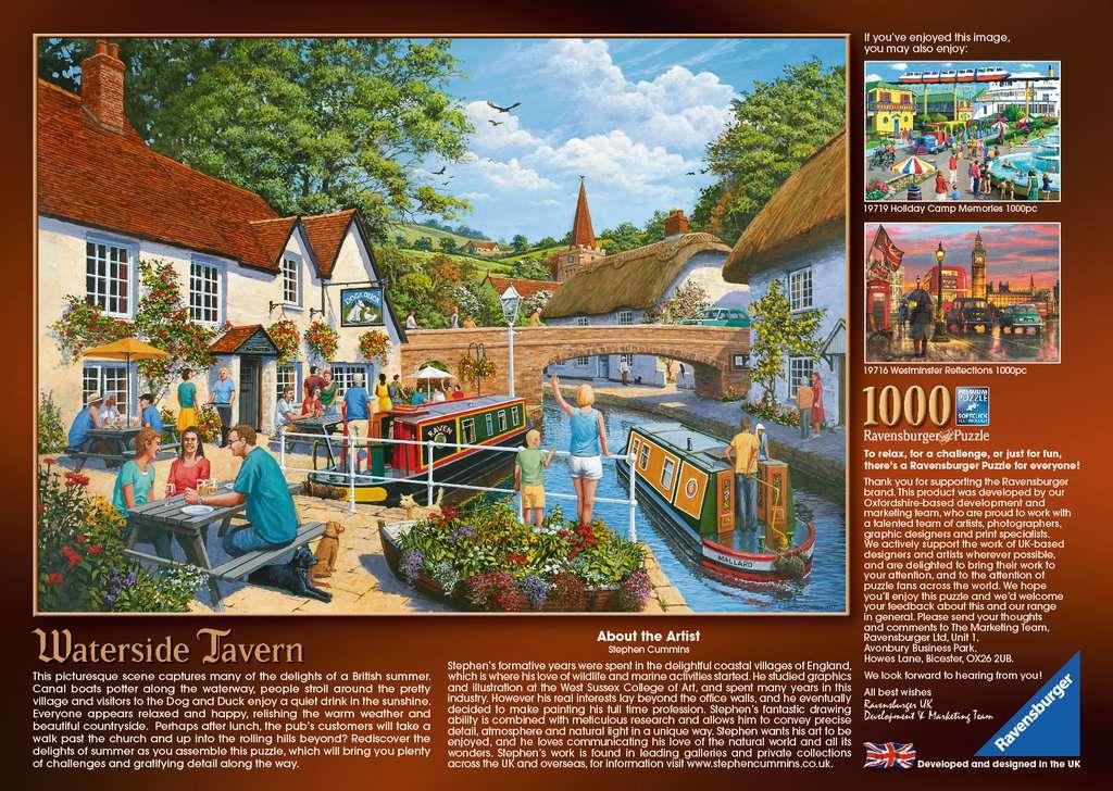 Ravensburger Waterside Tavern 1000 Piece Jigsaw Puzzle - CuriousMinds.co.uk