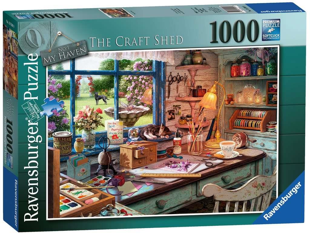 Ravensburger My Haven No.1 The Craft Shed 1000 Piece Jigsaw Puzzle - CuriousMinds.co.uk