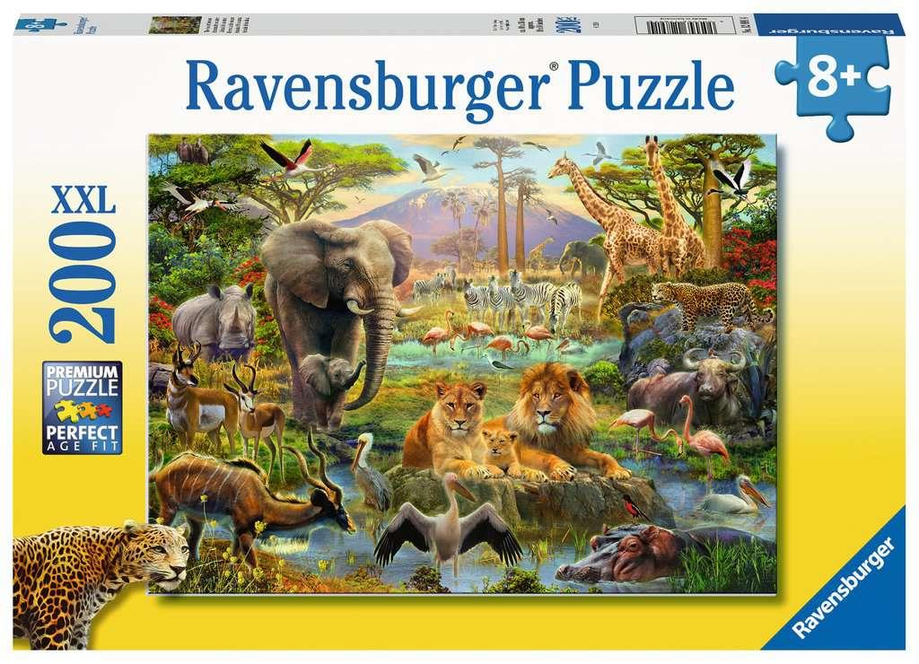 Ravensburger 12891 Animals of the savanna XXL 200 piece puzzle - CuriousMinds.co.uk