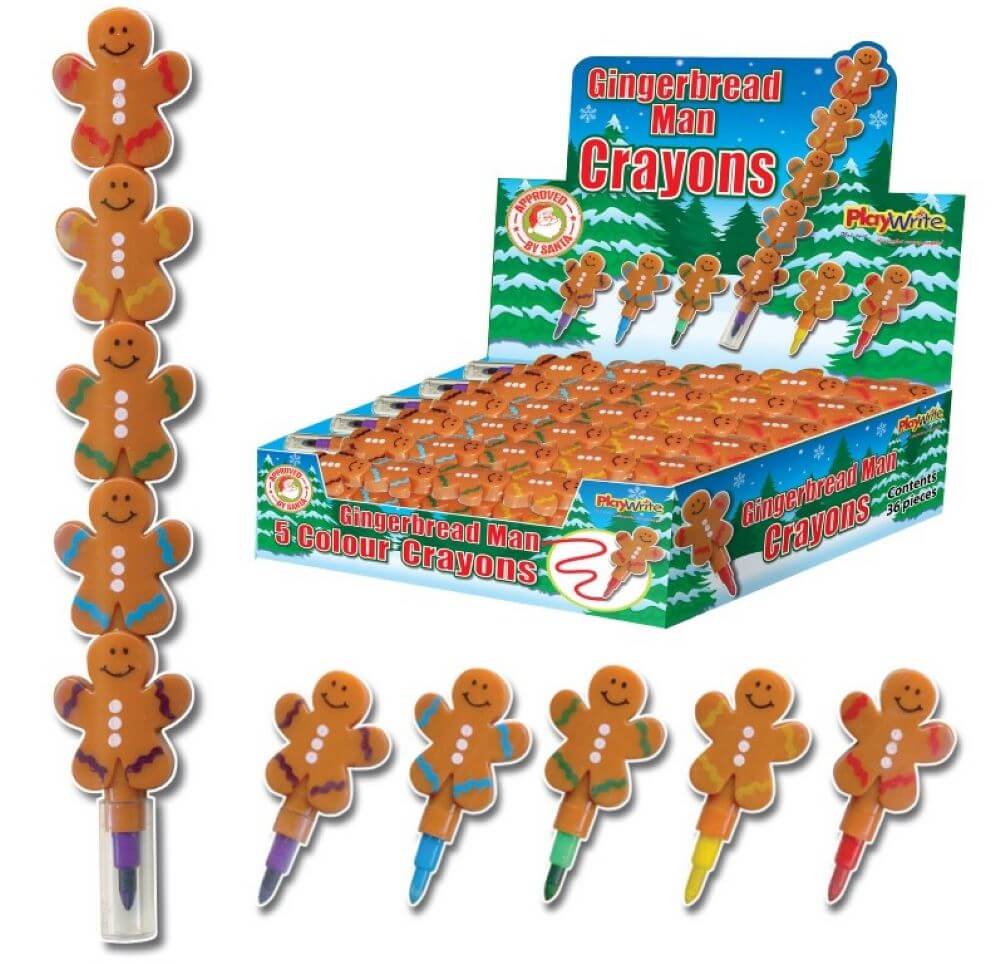 Gingerbread Man Interconnecting Crayon - CuriousMinds.co.uk