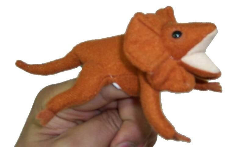 Frilled Lizard Finger Puppet - CuriousMinds.co.uk