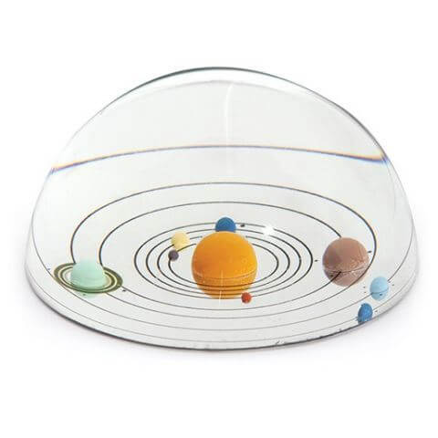 Astromedia Glass Planetarium Desk Paperweight - CuriousMinds.co.uk