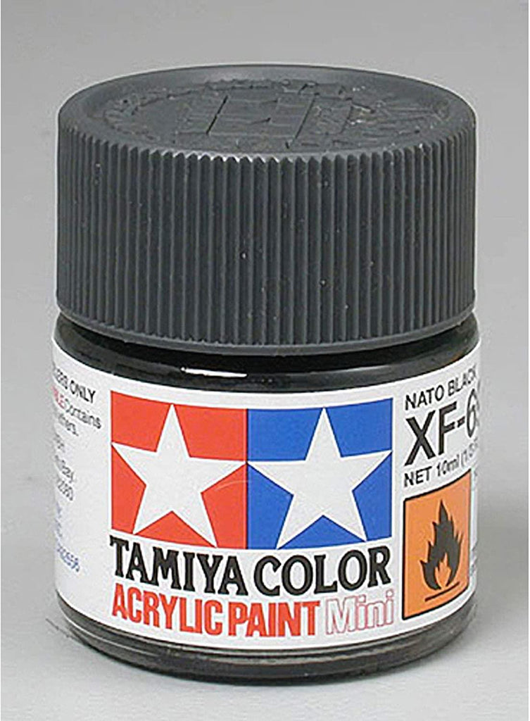 Tamiya Acrylic Mini XF-69 Nato Black Paint - CuriousMinds.co.uk