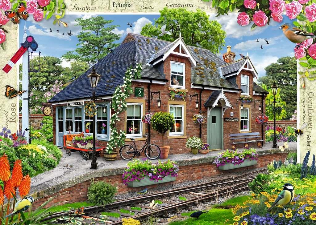 Ravensburger 13989 Railway Cottage 1000 Piece Jigsaw Puzzle - CuriousMinds.co.uk