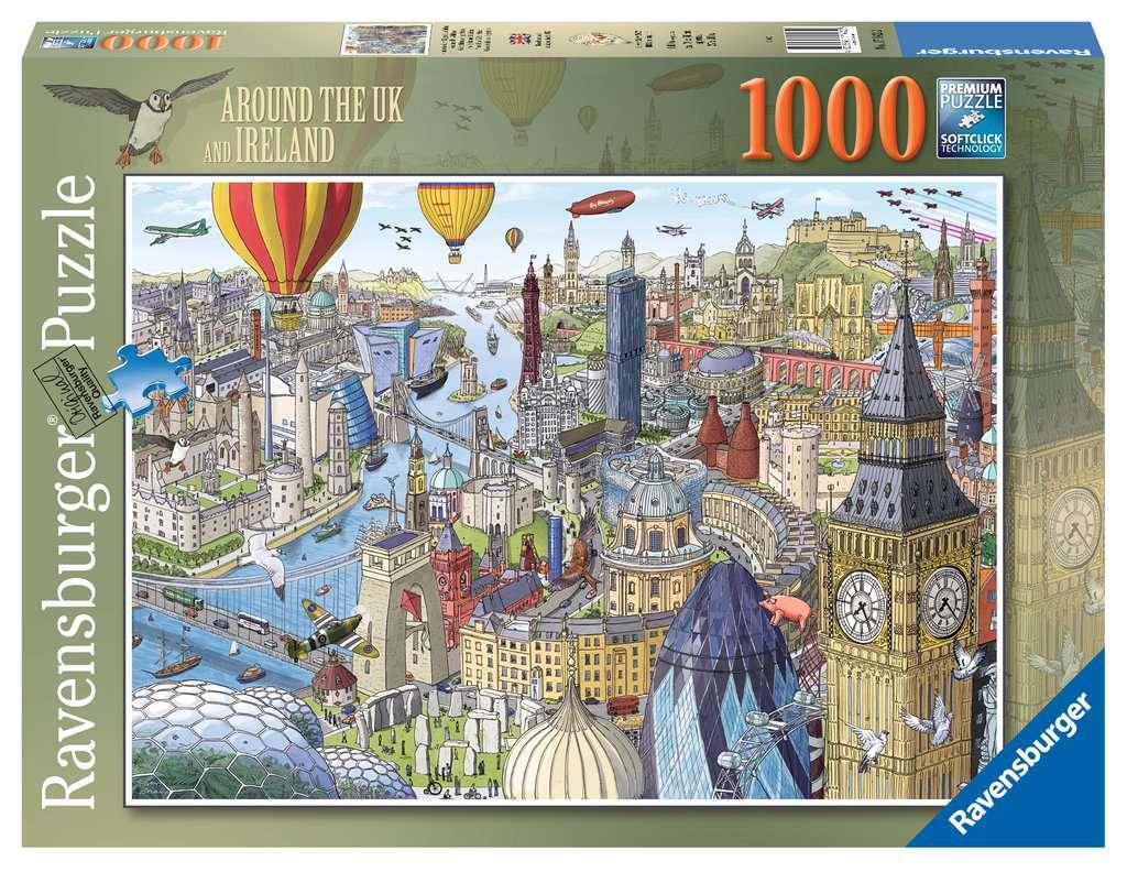 Ravensburger Around the UK and Ireland 1000 Piece Jigsaw Puzzle - CuriousMinds.co.uk