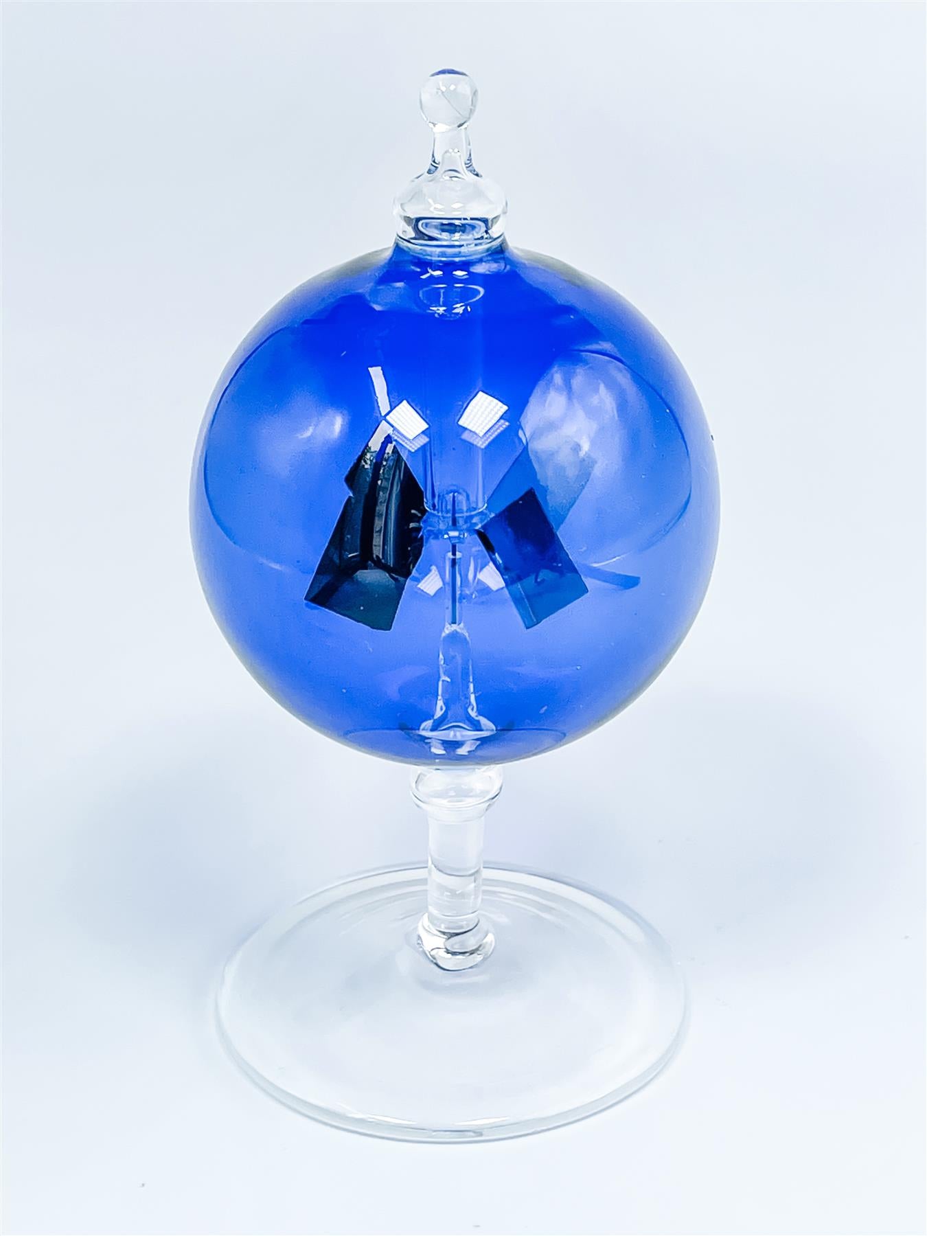 Curious Minds Crooke's Solar Radiometer, Short Clear Stem, Blue Globe ...