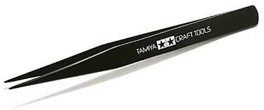 Tamiya 74004 Craft Tools Straight Tweezers - CuriousMinds.co.uk