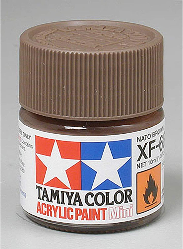 Tamiya Acrylic Mini XF-68 Nat Brown Paint - CuriousMinds.co.uk
