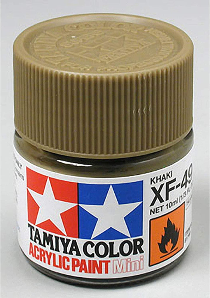 Tamiya Acrylic Mini XF-49 Khaki Paint - CuriousMinds.co.uk