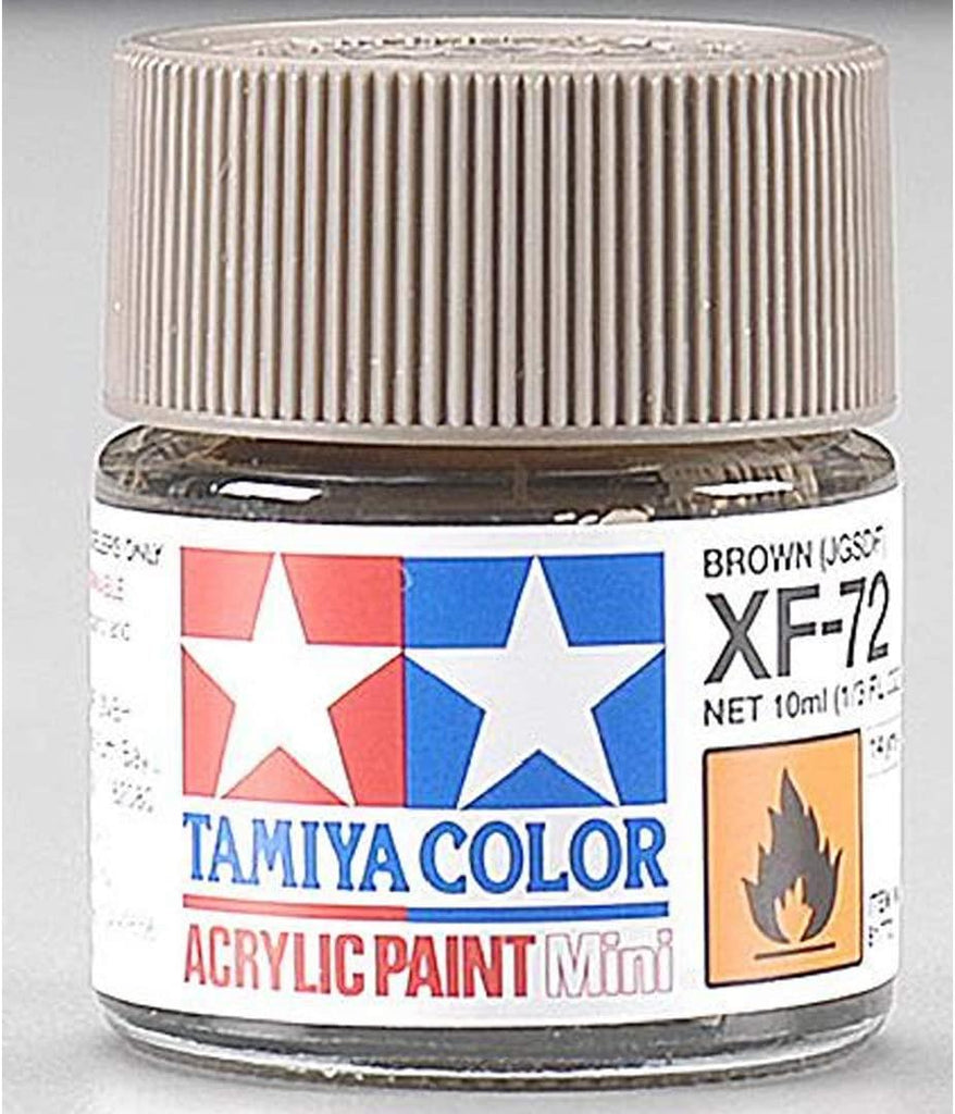 Tamiya Acrylic Mini XF-72 Flat Brown Paint - CuriousMinds.co.uk