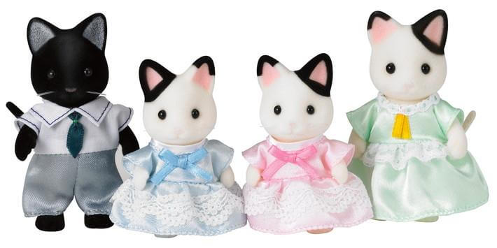 Sylvanian Families Tuxedo Cat Family - CuriousMinds.co.uk