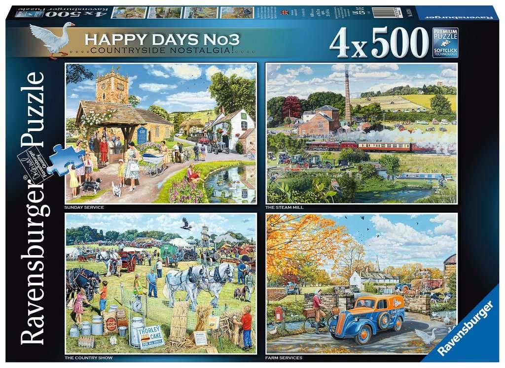 Ravensburger 16578 Happy Days No 3 4 x 500 Piece Jigsaw Puzzle - CuriousMinds.co.uk