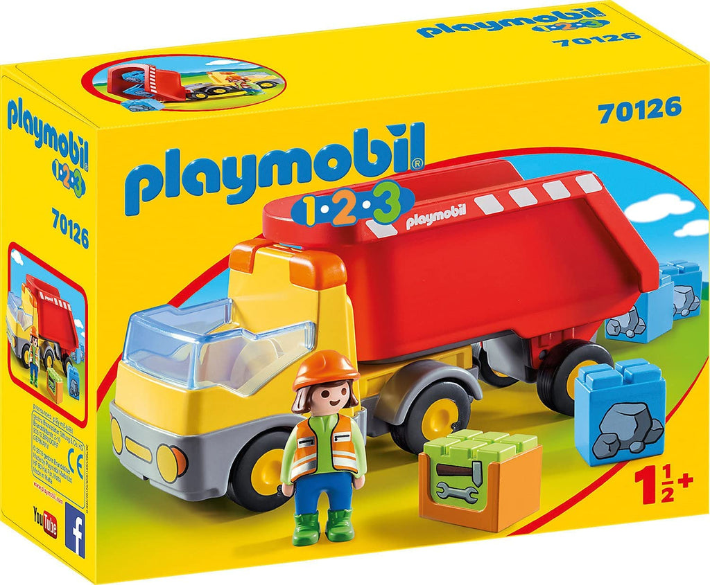 Playmobil 1.2.3 Dump Truck - CuriousMinds.co.uk