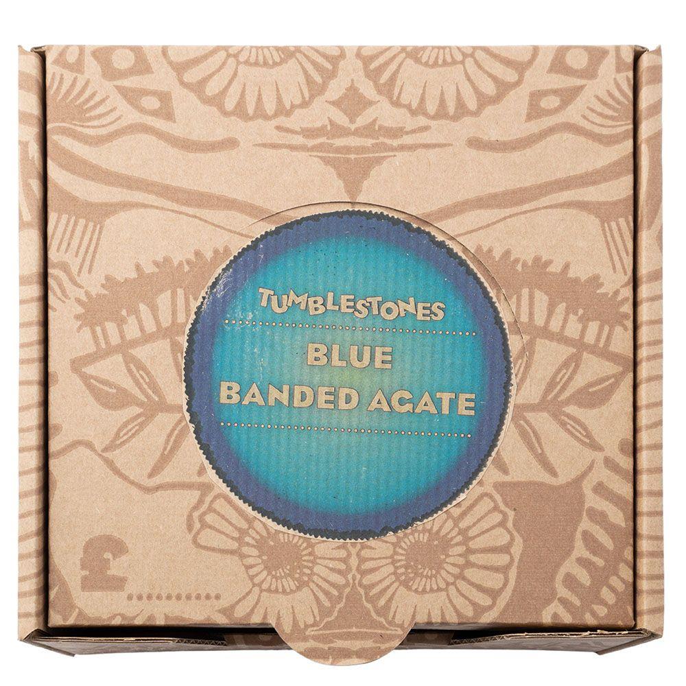 Blue Banded Agate Tumblestone - CuriousMinds.co.uk