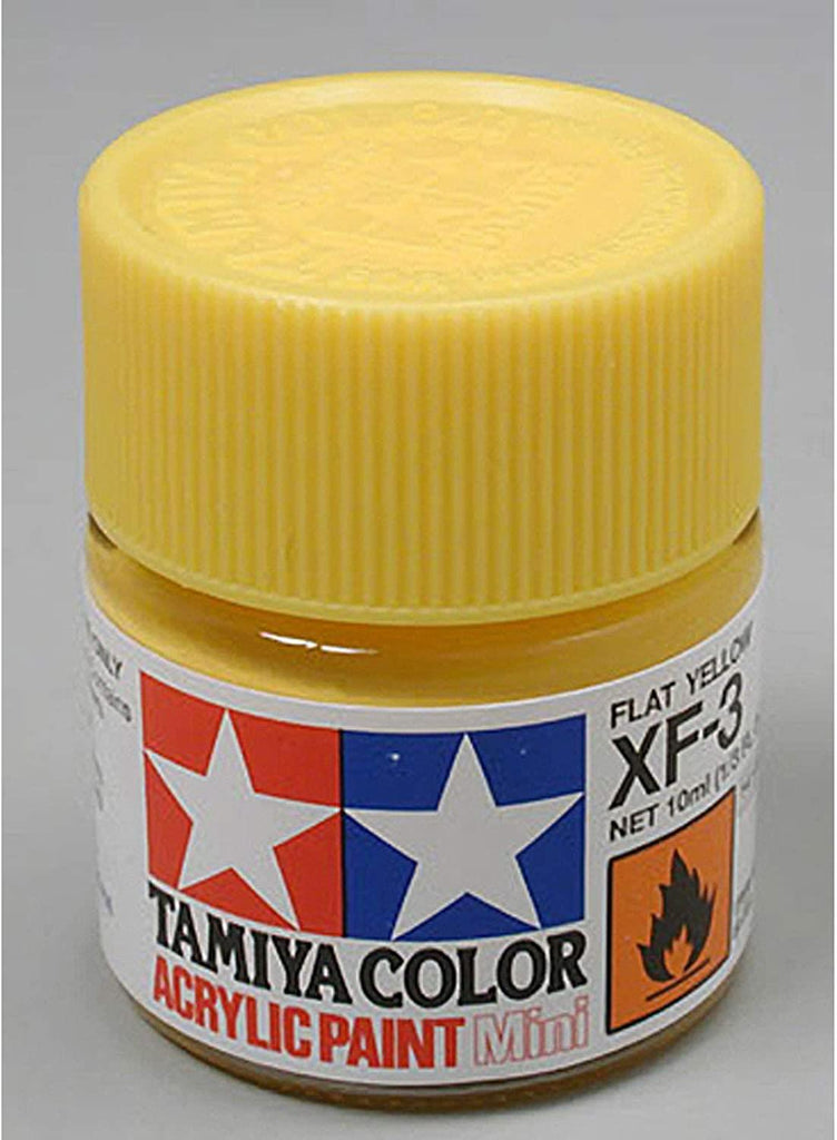 Tamiya Acrylic Mini XF-3 Flat Yellow Paint - CuriousMinds.co.uk