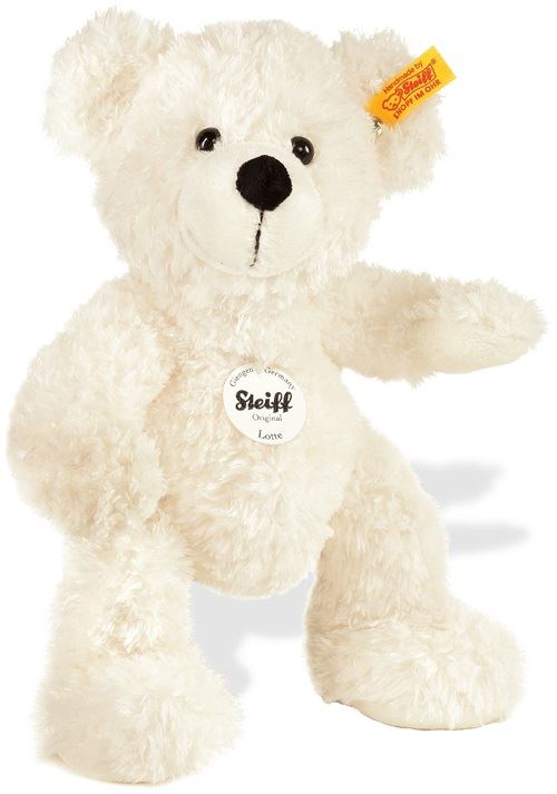 Steiff Lotte Teddy Bear White 28cm - CuriousMinds.co.uk