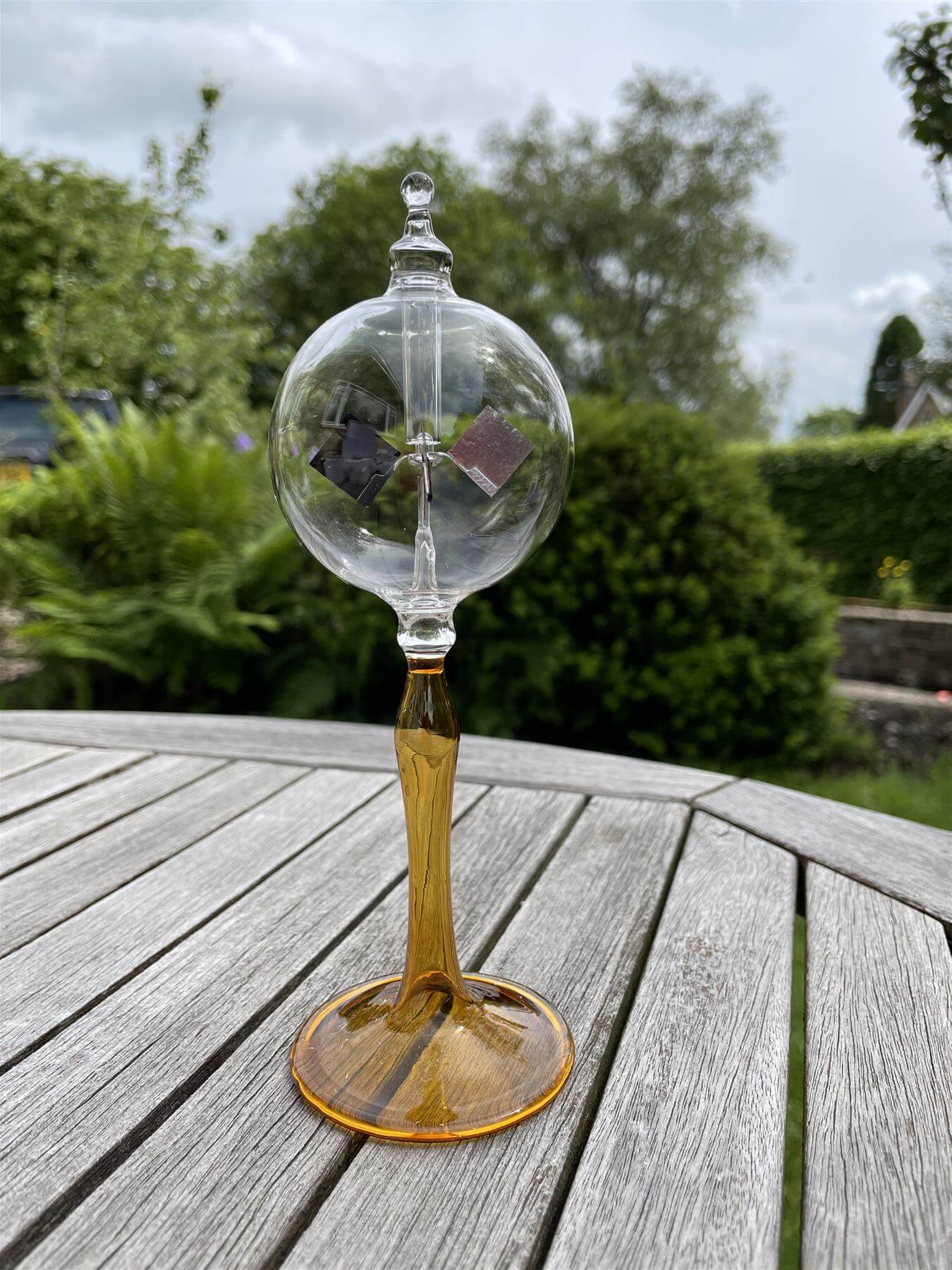 Crooke's Solar Radiometer, Tall Amber Stem, Clear Globe – Curious Minds