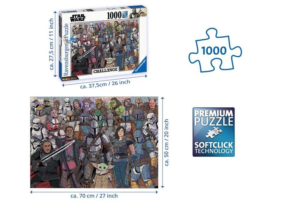 Ravensburger Star Wars The Mandalorian Challenge 1000 Piece Jigsaw Puzzle - CuriousMinds.co.uk