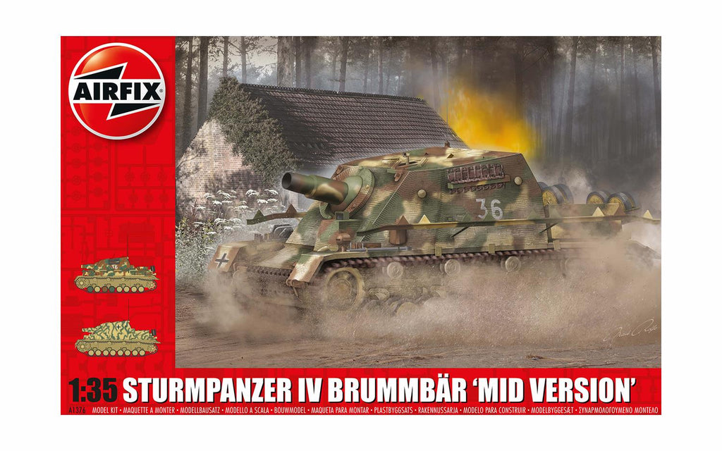 Airfix 1/35 Sturmpanzer IV Brummbar (Mid Version) (A1376) - CuriousMinds.co.uk