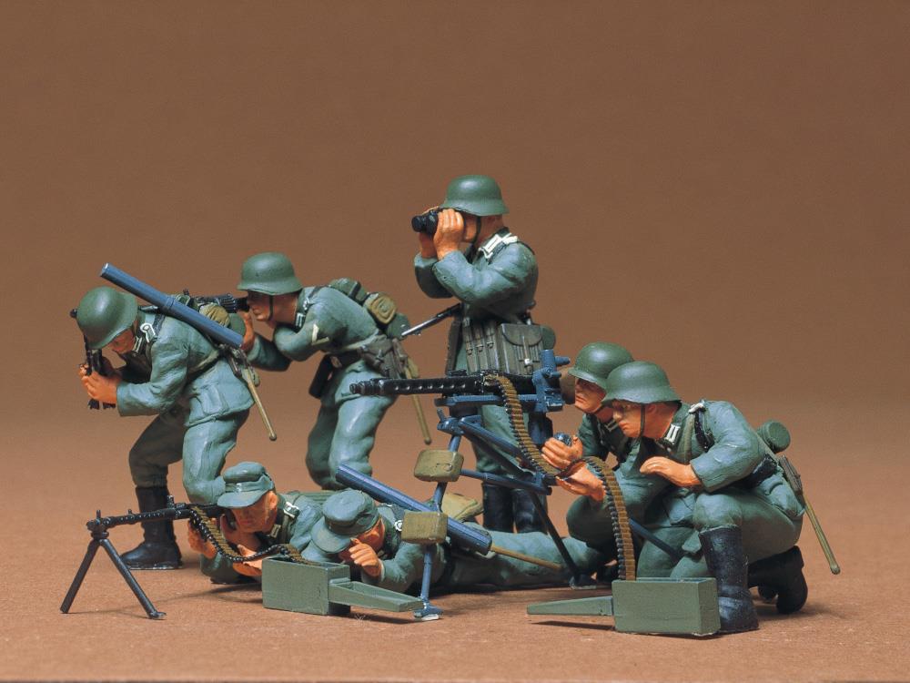 Tamiya Military Miniatures 1:35 German Machine Gun Troops (Infantry) (35038) - CuriousMinds.co.uk
