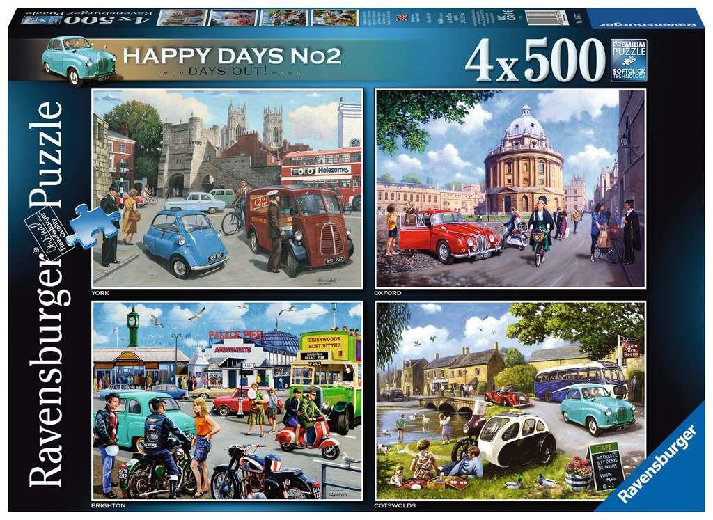 Ravensburger 16577 Happy Days No. 2 4 x 500 Piece Jigsaw Puzzle - CuriousMinds.co.uk