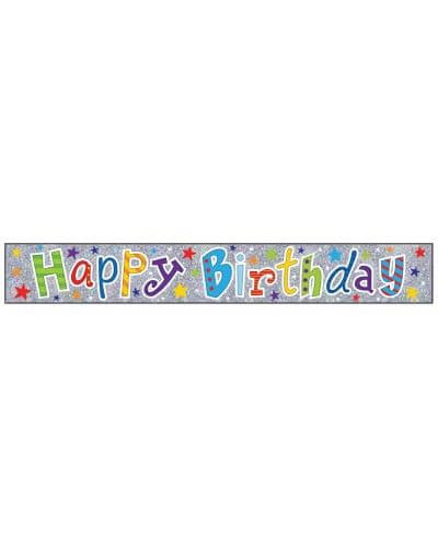 Happy Birthday Banner 2.3m x 110mm - CuriousMinds.co.uk