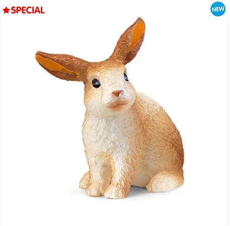 Schleich Wild Life 72187 Special Figurine Rabbit Happy Harry (Orange) - CuriousMinds.co.uk