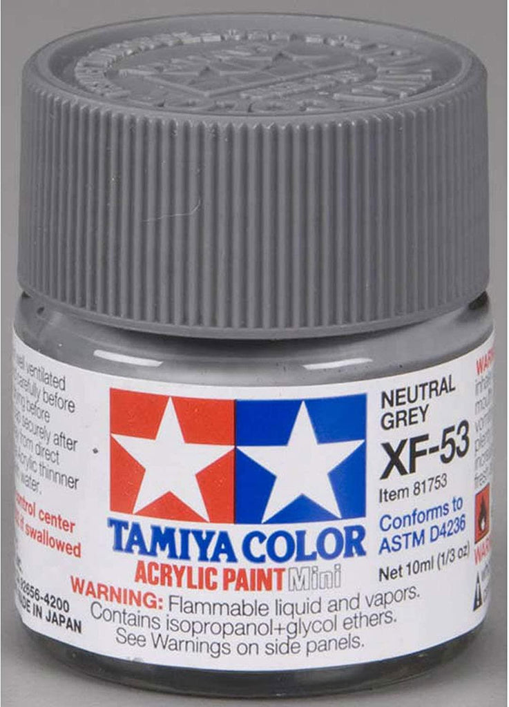 Tamiya Acrylic Mini XF-53 Neutral Grey Paint - CuriousMinds.co.uk