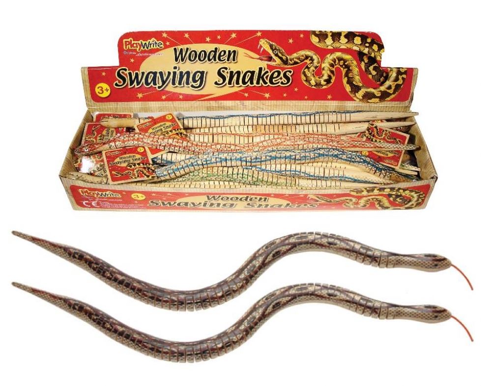 Wooden Swaying Jointed Snake - CuriousMinds.co.uk