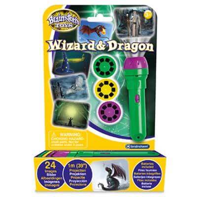 Brainstorm Wizard & Dragon Projector Torch - CuriousMinds.co.uk